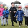Skillforce Instructor Sarah Haigh who helped 135 primary school children taking part in activities including aseiling, battlefield activities, bush craft skills, zip wire, climbing etc. The children are completing the activities as part of the Junior Prince's Award.